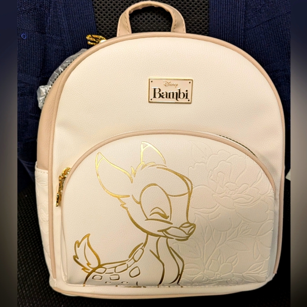 Disney’s Bambi Gold-Toned Embellished Backpack